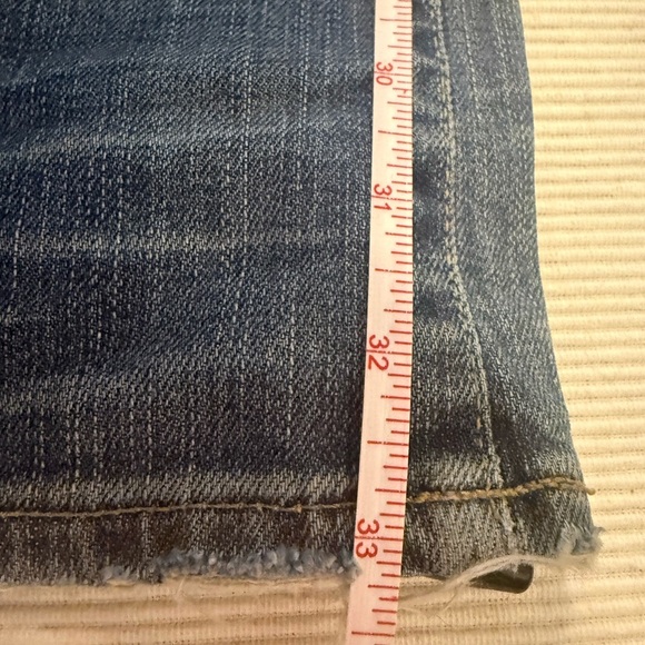 AG Adriano Goldschmied Angel Boot Cut Jeans Size 28R Medium Wash Distressed - Picture 4 of 11